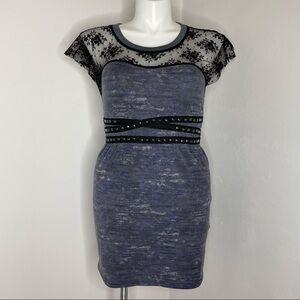 Buffalo David Bitton Black and Gray Mini Dress